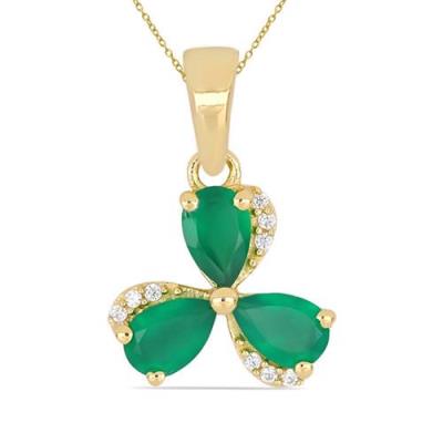 BUY 925 STERLING SILVER GOLD PLATED NATURAL PERIDOT GEMSTONE PENDANT